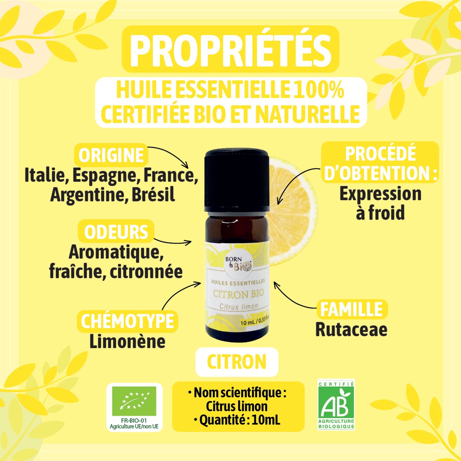 Organic Lemon essential oil-1